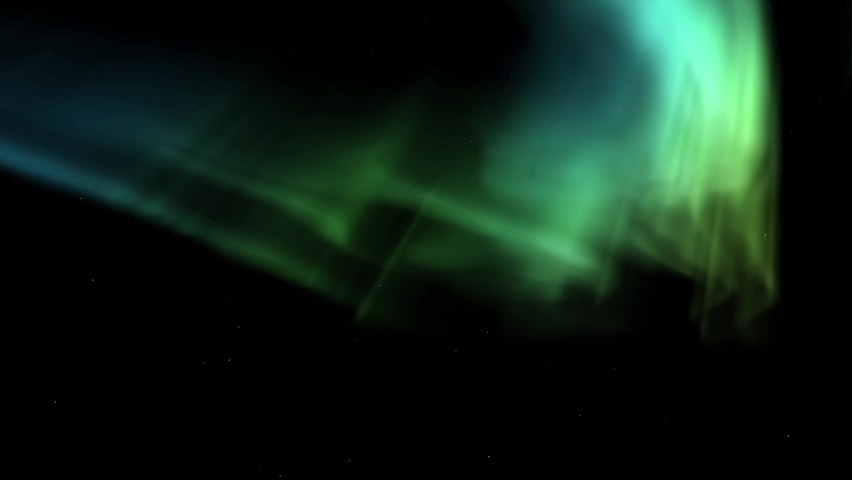 Northern lights. Cosmos background. Isolated twinkling stars. Aurora. Overlay. Night sky. 59,94 fps Royalty-Free Stock Footage #1084766176