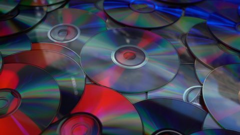 red blue reflections on cds