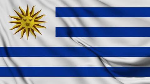 Flag of Uruguay. High quality 4K resolution	