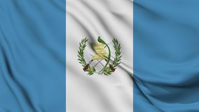 Flag of Guatemala. High quality 4K resolution	