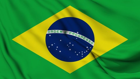 Flag of Brazil. High quality 4K resolution	