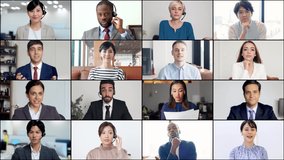 Multinational people having a video conference. Global network. - Powered by Shutterstock - Get 15% off with code: PIKWIZARD15