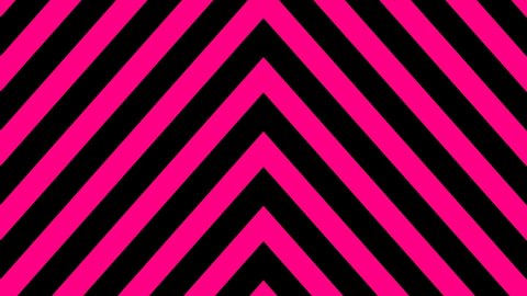 visual background. seamless moving background. background video with a line pattern moving up, forming a triangle consisting solid pink or magenta and black.