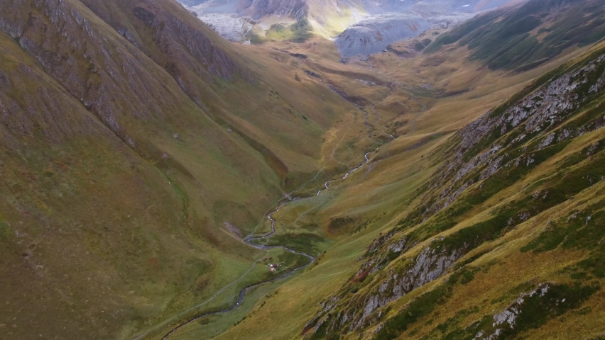 Stream in the mountain valley