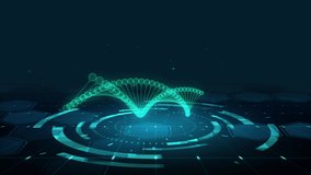 HUD The futuristic 3D sci-fi science DNA - Powered by Shutterstock - Get 15% off with code: PIKWIZARD15