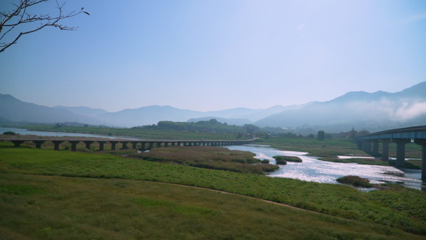 The Seomjin River is a river in South Korea. It drains southeastern Jeollabuk-do as well as eastern Jeollanam-do and western Gyeongsangnam-do provinces