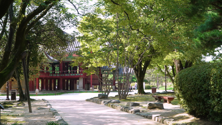 Namwon, South Korea - Oct 2021 : Gwanghanru in Namwon, South Korea