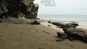 Nusa dua beach - rock | 4k video