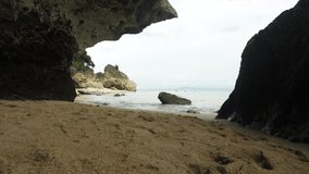 Nusa dua beach - rock | 4k video