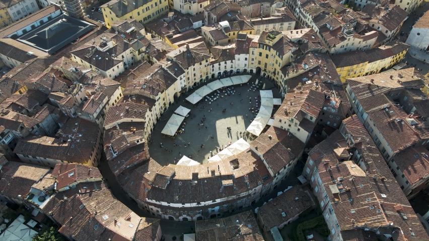 Aerial view of Piazza dell