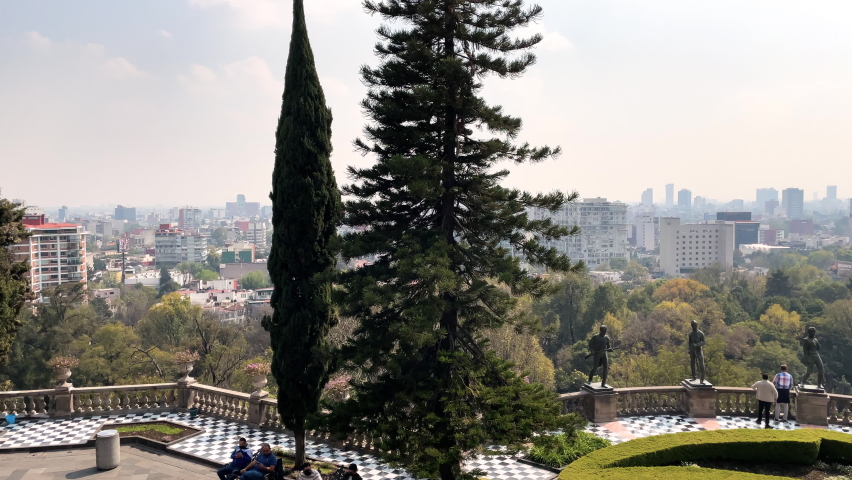 View of mexico city from castillo de chapultepec to the south