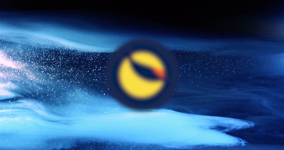 Terra LUNA Cryptocurrency. LUNA coin growth chart on the exchange, chart