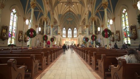 Christmas At The Cathedral 2022 Savannah Cathedral St John Baptist Savannah Stock Video Footage - 4K And Hd Video  Clips | Shutterstock