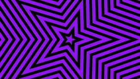 visual background. seamless moving background. background video with star pattern with radio wave effect consisting of purple or violet and black