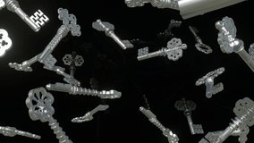 Abstract Keys Tunnel Background (Loop) - Powered by Shutterstock - Get 15% off with code: PIKWIZARD15