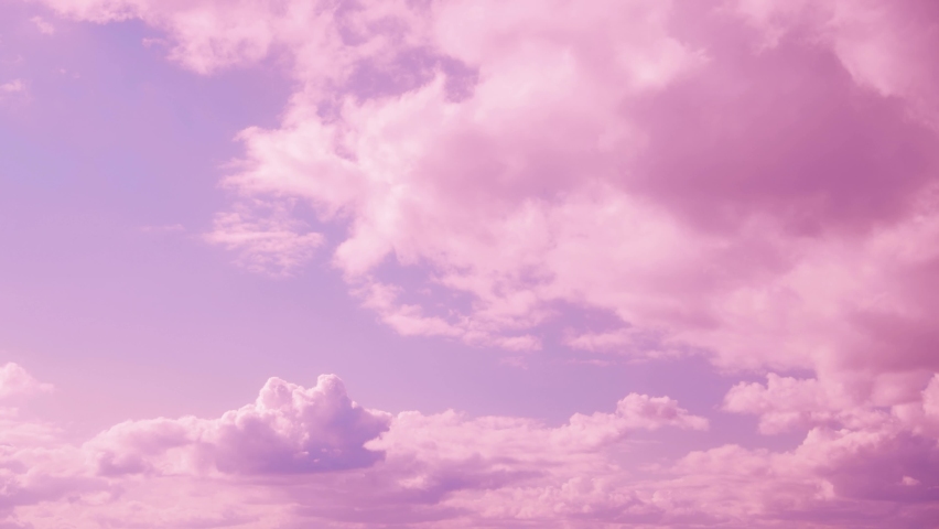 Pink Clouds Cloud Sky Moving In Cloudy Sky. Natural Background Cloudscape 4K Time Lapse, Timelapse, Time-lapse. 4K Background. Abstract Pink color. | Shutterstock HD Video #1084988173