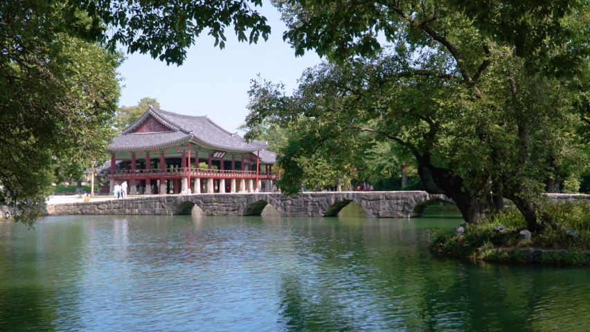 Namwon, South Korea - Oct 2021 : Gwanghanru in Namwon, South Korea