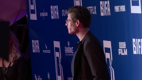 London, England: December 5th 2021:  James Nortan at the British Independent Film Awards 2021 (BIFA) Clip 2