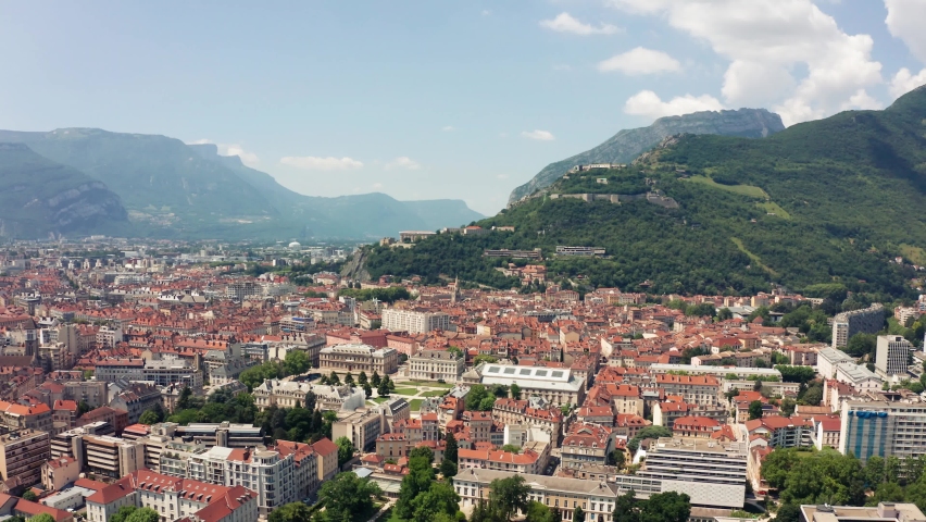 Grenoble city center in Isère