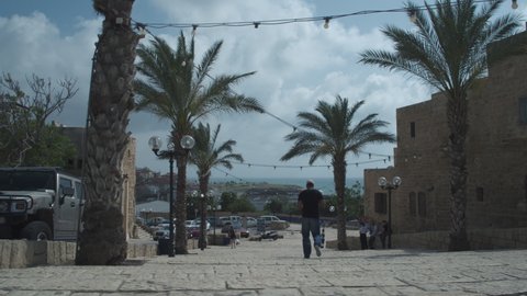01.05.2020, Old Jaffa,Israel. Walking through old Jaffa