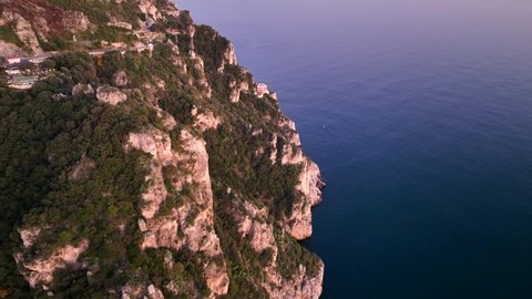 Panorama of the Amalfi Coast, Italy.
Aerial view of the Amalfi coast.