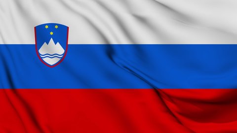 Flag of Slovenia. High quality 4K resolution	