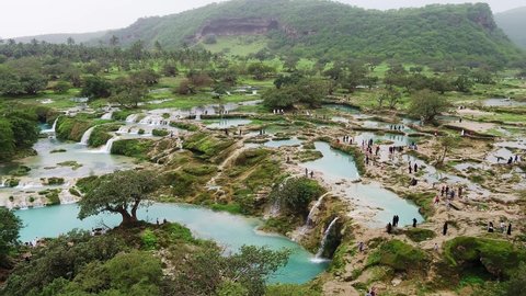 Salalah Waterfalls Darbat 4K Drone Oman