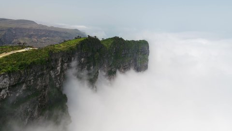 Salalah Above the Clouds with Haze 4K Oman