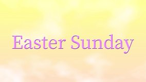 Easter message event text animation motion graphics