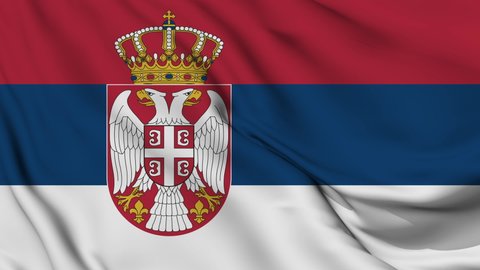 Flag of Serbia. High quality 4K resolution