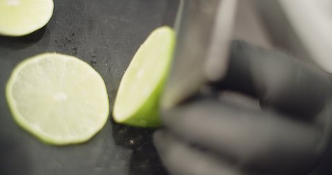 Title: Preparation of the pisco sour cocktail, traditional from peru cinema pocket camera 4k with color