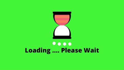 Loading bar animation on black screen, Vintage Sand glass, loading please wait, uploading, downloading, process preview, retro, Download Bar progress, internet speed, Load concept sign, 4h, funny
