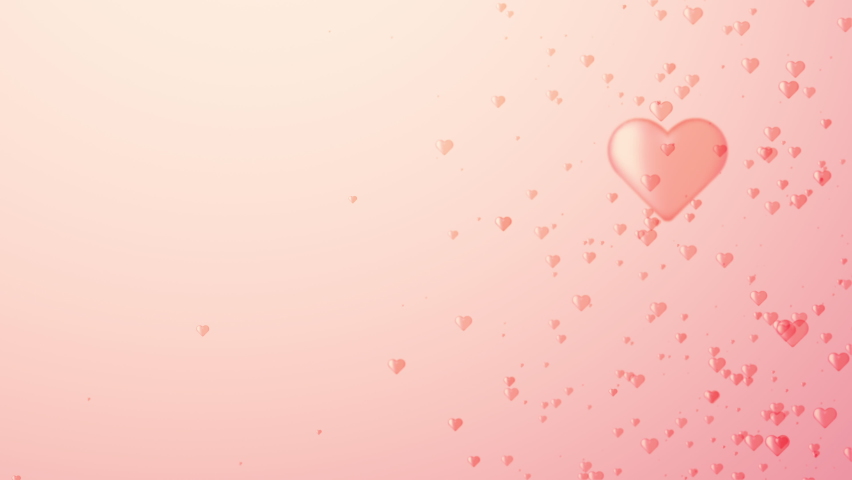 Hearts. Valentine's Day abstract background with hearts tunnel. Concept valentine's day, anniversary, mother's day, marriage, invitation e-card. Happy Valentines Day Background Heart. 3D Rendering. Royalty-Free Stock Footage #1085095439
