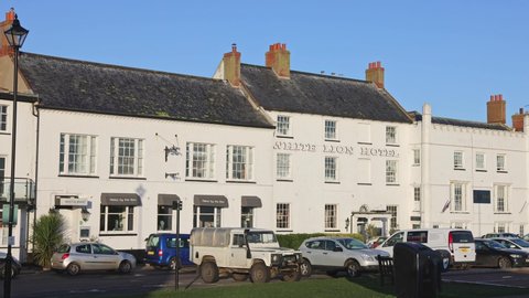 Aldeburgh, Suffolk. UK.  January 5th 2022. Exterior of the White Lion Hotel on Aldeburgh seafront. 