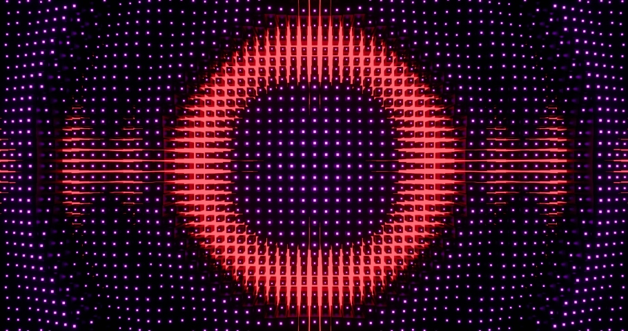 Vj loop Circular wave effects. Neon light red and purple. Royalty-Free Stock Footage #1085130143