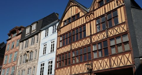 Medieval houses, Rouen, Normandy, France