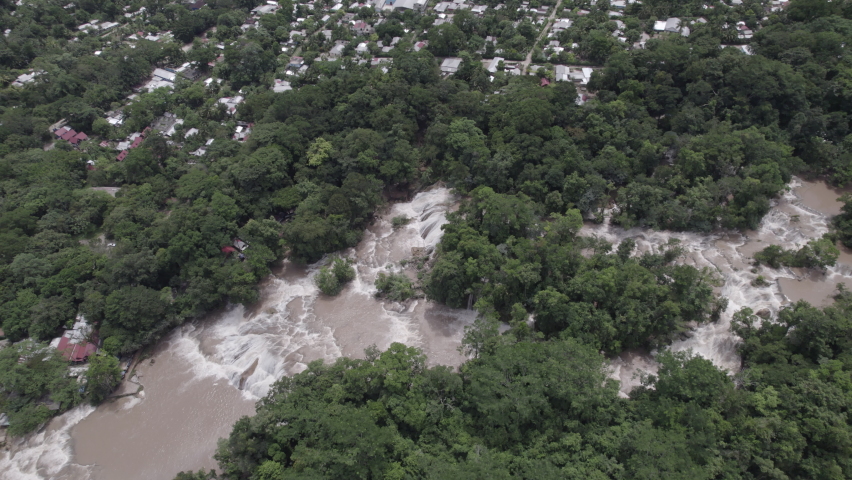 Waterfall Agua Azul Mexico 4K ProRes 422 LOG DJI MAVIC AIR 2S