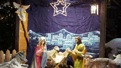 Nativity Christmas 2022 Christmas Nativity Art Stock Video Footage - 4K And Hd Video Clips |  Shutterstock