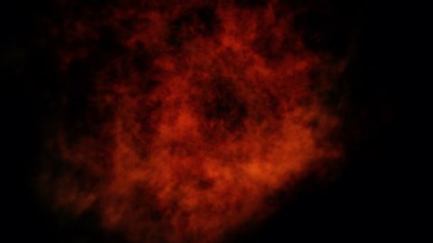 A big explosion in space: a cosmic object (supernova) expanding and disappearing in the deep, dark space. Useful fx element.
