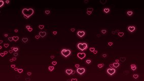 valentines day neon heart background,glowing and shiny red hearts,love and marriage concept,dark background - Powered by Shutterstock - Get 15% off with code: PIKWIZARD15