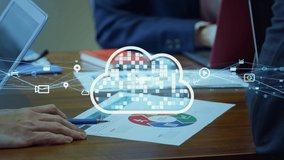 Cloud computing concept. Software as a Service. SaaS. Communication network. - Powered by Shutterstock - Get 15% off with code: PIKWIZARD15