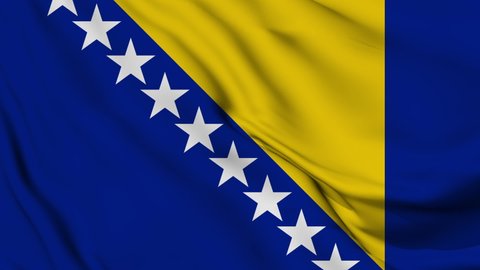 Flag of Bosnia and Herzegovina. High quality 4K resolution