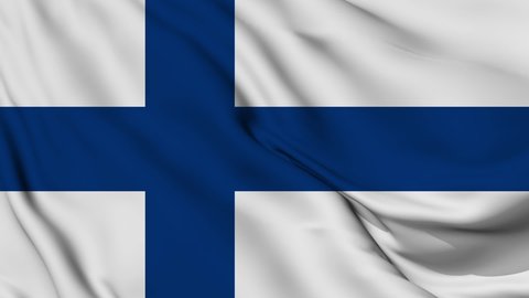 Flag of Finland. High quality 4K resolution