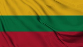 Flag of Lithuania. High quality 4K resolution