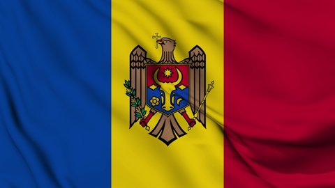 Flag of Moldova. High quality 4K resolution
