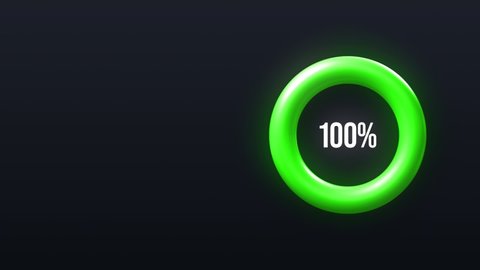 Green Circle with 100 Percent Mark, Sale Right Side