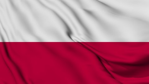 Flag of Poland. High quality 4K resolution