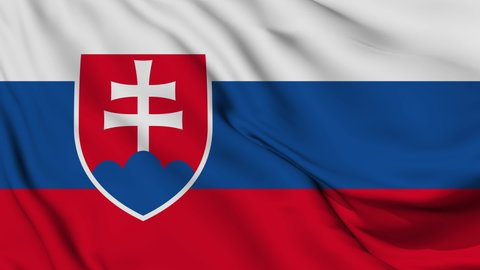 Flag of Slovakia. High quality 4K resolution