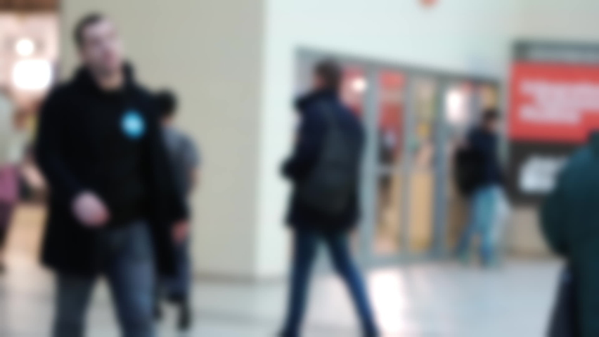 Abstract background with crowd of people.