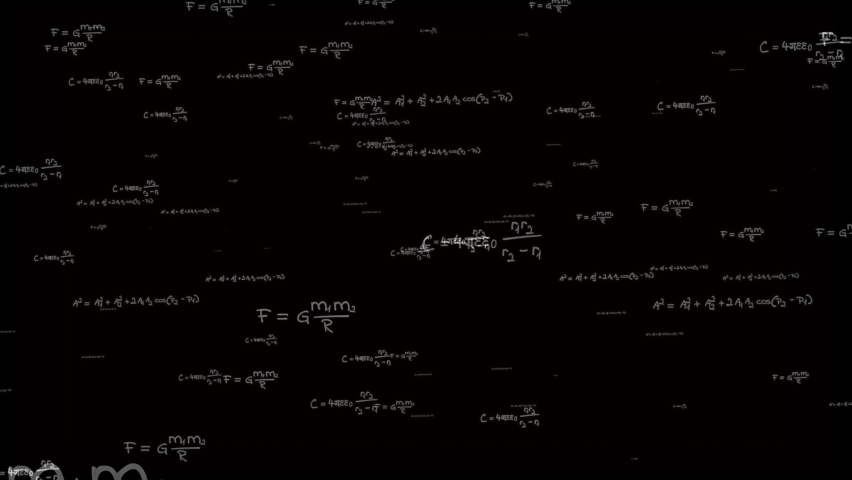 Math and Equation Formulas Seamless Loop Education Videos | Creative Market